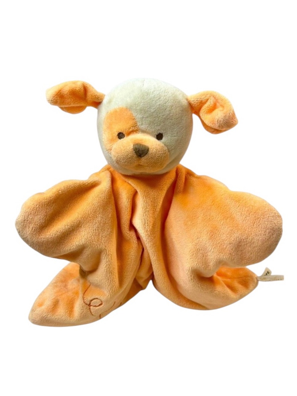 Gund La Collection Bebe Tangerine Dog Baby Lovey Mini Cozy Plush Blanket Puppy